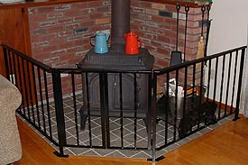 Wood stove metalwork